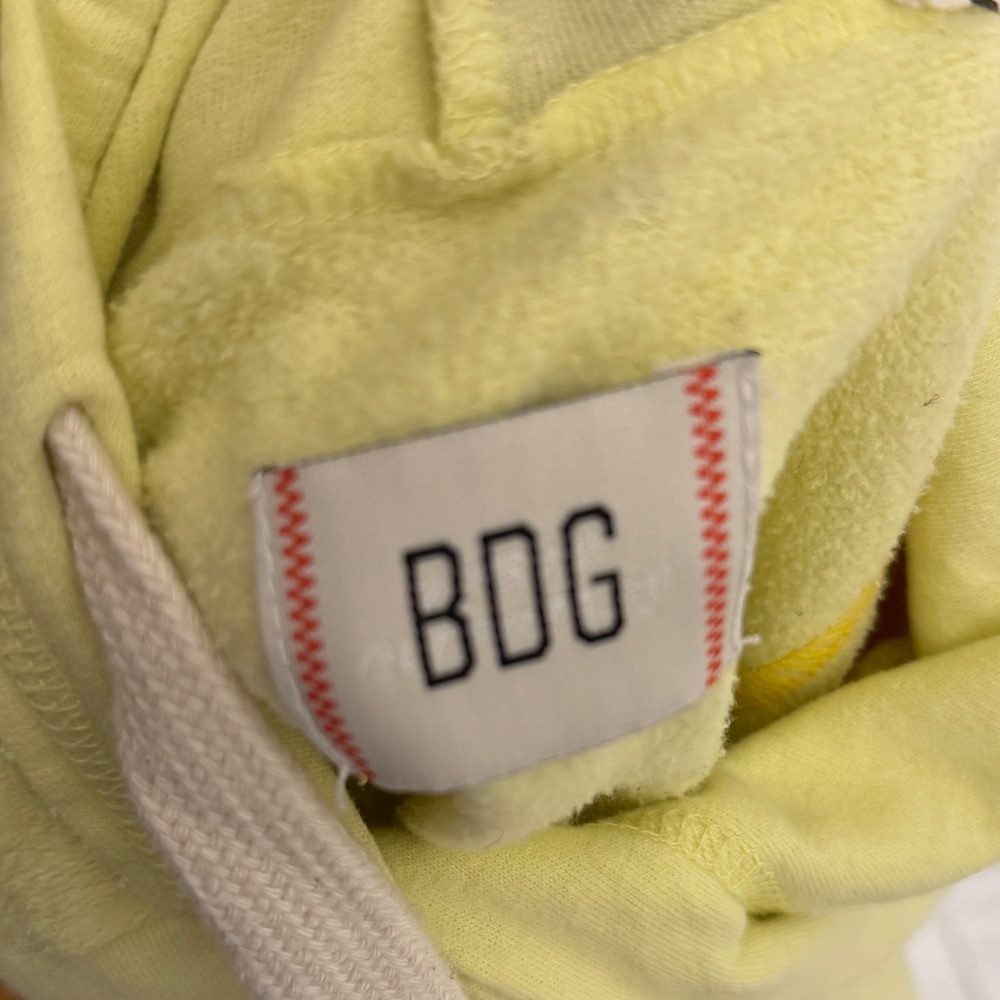 BDG Cropped Yellow Women's Hoodie - Picture 3 of 7
